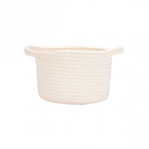 ESTIA ΚΑΛΑΘΙ ΚΡΕΜΑΣΤΟ BLANCA 20x20x15cm ΛΕΥΚΟ