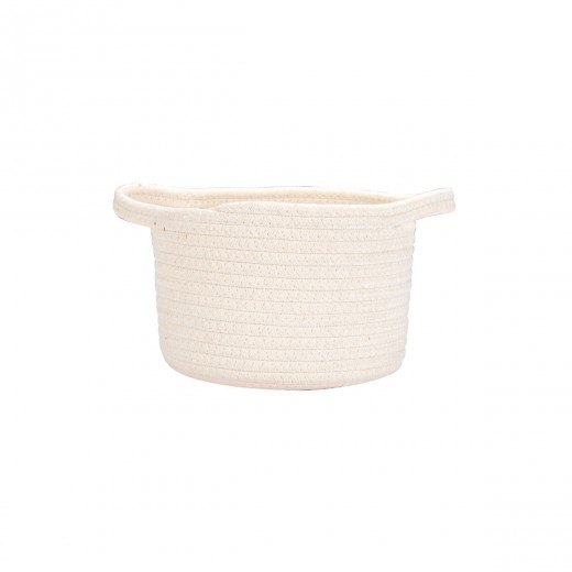 ESTIA ΚΑΛΑΘΙ ΚΡΕΜΑΣΤΟ BLANCA 18x18x13cm ΛΕΥΚΟ
