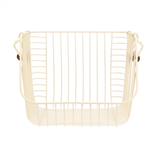 ESTIA ΚΑΛΑΘΙ ΟΡΓΑΝΩΣΗΣ ALLURE ΜΕΤΑΛΛΙΚΟ 26.5x29.5x21.5cm ΣΤΟΙΒΑΖΟΜΕΝΟ IVORY