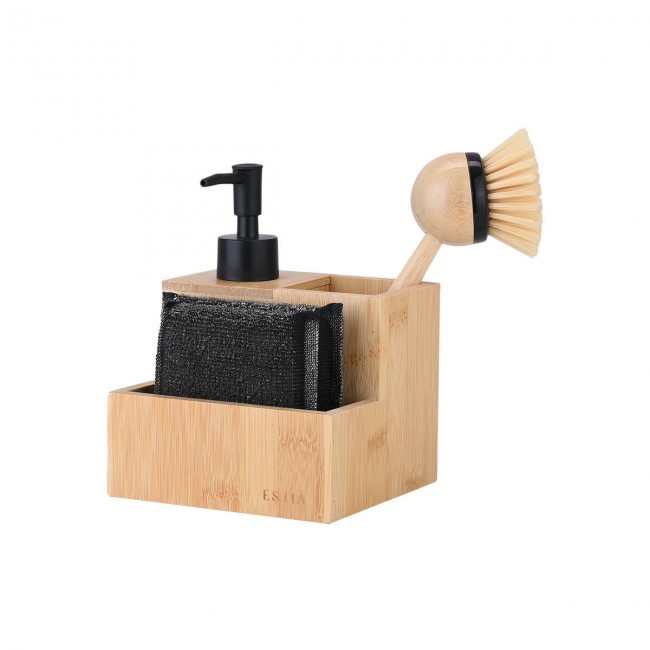 ESTIA ΔΟΧΕΙΟ ΥΓΡΟΥ ΠΙΑΤΩΝ BAMBOO ESSENTIALS ΜΕ ΣΦΟΥΓΓΑΡΙΑ ΚΑΙ ΒΟΥΡΤΣΑ ESTIA ΔΟΧΕΙΟ ΥΓΡΟΥ ΠΙΑΤΩΝ BAMBOO ESSENTIALS ΜΕ ΣΦΟΥΓΓΑΡΙΑ ΚΑΙ ΒΟΥΡΤΣΑ