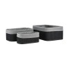 ESTIA ΚΑΛΑΘΙ ΟΡΓΑΝΩΣΗΣ BAMBOO ESSENTIALS ME ΕΠΕΝΔΥΣΗ ΣΕΤ 3ΤΕΜ. ΜΑΥΡΟ