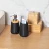 ESTIA ΠΟΤΗΡΑΚΙ ΜΠΑΝΙΟΥ BAMBOO ESSENTIALS ΠΟΡΣΕΛΑΝΗΣ ΜΑΥΡΟ