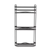 ESTIA ΕΤΑΖΕΡΑ ELEGANT ΜΕΤΑΛΛΙΚΗ ΓΩΝΙΑΚΗ 3 ΘΕΣΕΩΝ 54x28x18cm ΜΑΥΡΗ