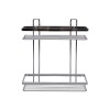 ESTIA ΕΤΑΖΕΡΑ ELEGANT ΜΕΤΑΛΛΙΚΗ ΙΣΙΑ 2 ΘΕΣΕΩΝ 27x25x12.5cm ΧΡΩΜΙΟΥ