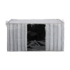 ESTIA ΘΗΚΗ ΑΠΟΘΗΚΕΥΣΗΣ NON WOVEN ΥΦΑΣΜΑΤΙΝΗ 50x40x30cm ΜΕ ΠΑΡΑΘΥΡΟ IVORY