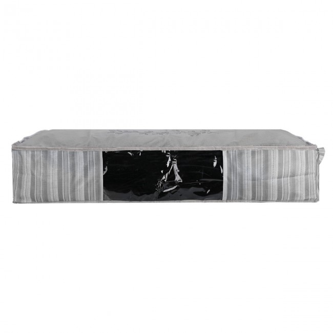 ESTIA ΘΗΚΗ ΑΠΟΘΗΚΕΥΣΗΣ NON WOVEN ΥΦΑΣΜΑΤΙΝΗ 100x50x20cm ΜΕ ΠΑΡΑΘΥΡΟ IVORY