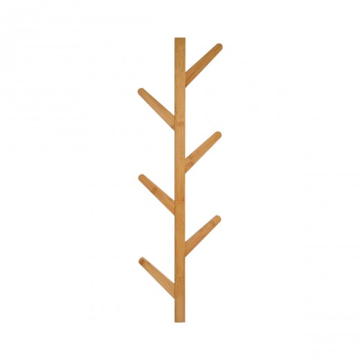ESTIA ΚΡΕΜΑΣΤΡΑ ΤΟΙΧΟΥ BAMBOO ΚΑΘΕΤΗ 6 ΘΕΣΕΩΝ ΜΕ ΠΛΑΚΕ ΓΑΝΤΖΟΥΣ