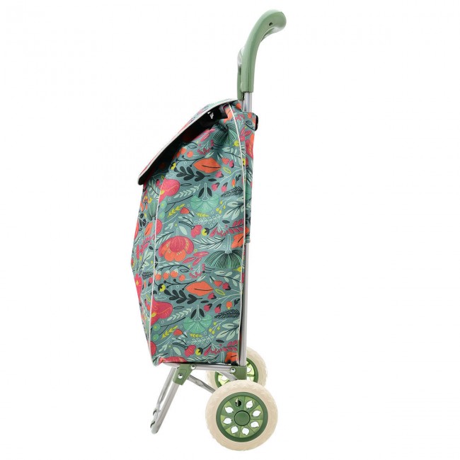 ESTIA ΚΑΡΟΤΣΙ ΛΑΪΚΗΣ LUX ΥΦΑΣΜΑΤΙΝΟ 36lt FLORAL ESTIA ΚΑΡΟΤΣΙ ΛΑΪΚΗΣ LUX ΥΦΑΣΜΑΤΙΝΟ 36lt FLORAL