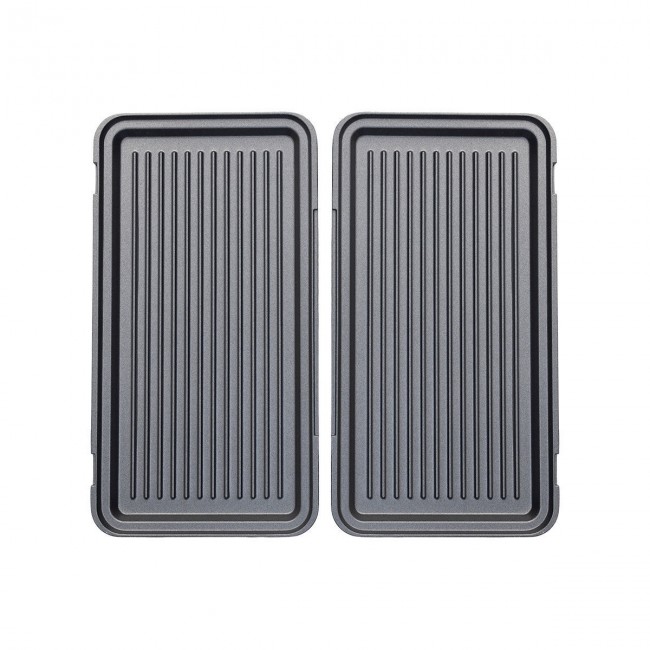 ESTIA ΤΟΣΤΙΕΡΑ BLACK &amp; INOX 2 ΘΕΣΕΩΝ 850w ΜΕ ΑΠΟΣΠΩΜΕΝΕΣ ΑΝΤΙΚΟΛΛΗΤΙΚΕΣ ΠΛΑΚΕΣ