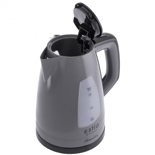 ESTIA ΒΡΑΣΤΗΡΑΣ AROMA GREY ΠΛΑΣΤΙΚΟΣ 2200w 1.7lt ΓΚΡΙ ESTIA ΒΡΑΣΤΗΡΑΣ AROMA GREY ΠΛΑΣΤΙΚΟΣ 2200w 1.7lt ΓΚΡΙ