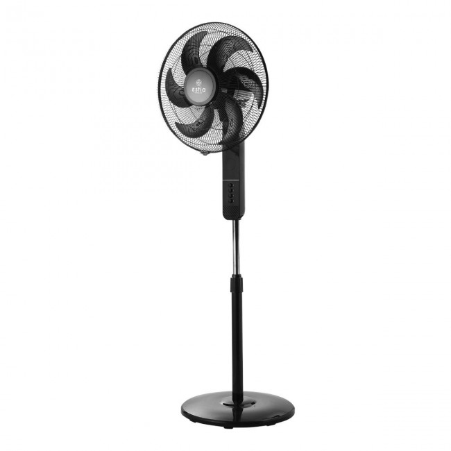 ESTIA ΑΝΕΜΙΣΤΗΡΑΣ ΣΤΑΝΤ ΕΠΙΔΑΠΕΔΙΟΣ BOW 40cm 60w ΜΑΥΡΟΣ