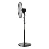 ESTIA ΑΝΕΜΙΣΤΗΡΑΣ ΣΤΑΝΤ ΕΠΙΔΑΠΕΔΙΟΣ CLEAR 45cm 60w ΜΑΥΡΟΣ ΜΕ ΧΡΟΝΟΔΙΑΚΟΠΤΗ