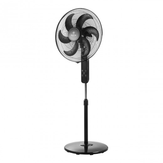 ESTIA ΑΝΕΜΙΣΤΗΡΑΣ ΣΤΑΝΤ ΕΠΙΔΑΠΕΔΙΟΣ BOW 45cm 75w ΜΑΥΡΟΣ ΜΕ ΤΗΛΕΧΕΙΡΙΣΤΗΡΙΟ