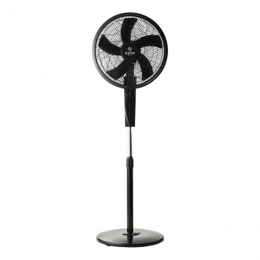 ESTIA ΑΝΕΜΙΣΤΗΡΑΣ ΣΤΑΝΤ ΕΠΙΔΑΠΕΔΙΟΣ AITHER 40cm 45w ΜΑΥΡΟΣ ΜΕ ΧΡΟΝΟΔΙΑΚΟΠΤΗ
