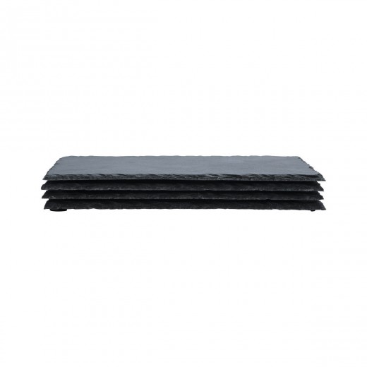 ESTIA ΠΛΑΤΩ ΣΕΡΒΙΡΙΣΜΑΤΟΣ ΣΧΙΣΤΟΛΙΘΟΥ 22x14cm ΣΕΤ 4 ΤΕΜ.