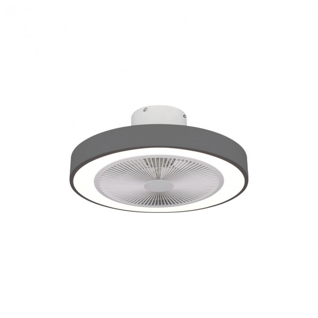 ESTIA ΑΝΕΜΙΣΤΗΡΑΣ ΟΡΟΦΗΣ HALO FLOW 50cm 15w ΜΕ CCT LED ΦΩΤΙΣΜΟ 45W &amp; ΤΗΛΕΧΕΙΡΙΣΤΗΡΙΟ ΓΚΡΙ
