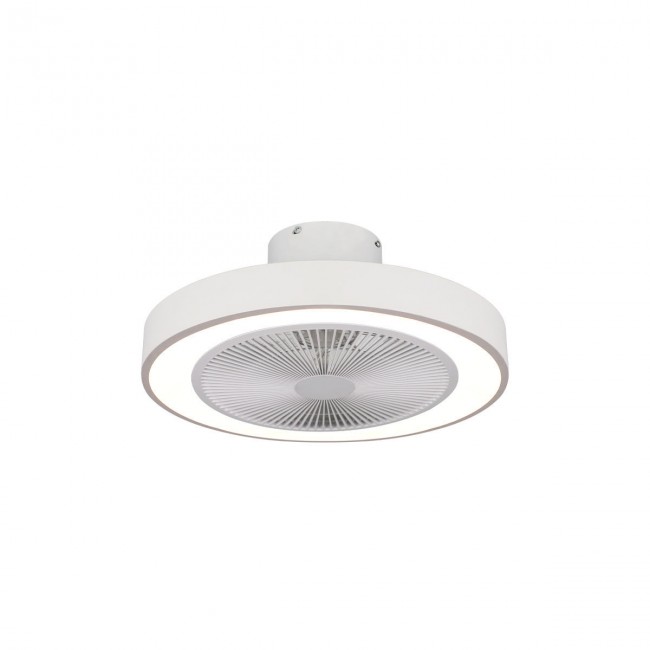 ESTIA ΑΝΕΜΙΣΤΗΡΑΣ ΟΡΟΦΗΣ HALO FLOW 50cm 15w ΜΕ CCT LED ΦΩΤΙΣΜΟ 45W &amp; ΤΗΛΕΧΕΙΡΙΣΤΗΡΙΟ ΛΕΥΚΟΣ