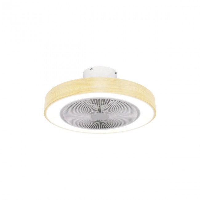 ESTIA ΑΝΕΜΙΣΤΗΡΑΣ ΟΡΟΦΗΣ HALO FLOW 50cm 15w ΜΕ CCT LED ΦΩΤΙΣΜΟ 45W &amp; ΤΗΛΕΧΕΙΡΙΣΤΗΡΙΟ ΟΨΗ ΞΥΛΟΥ