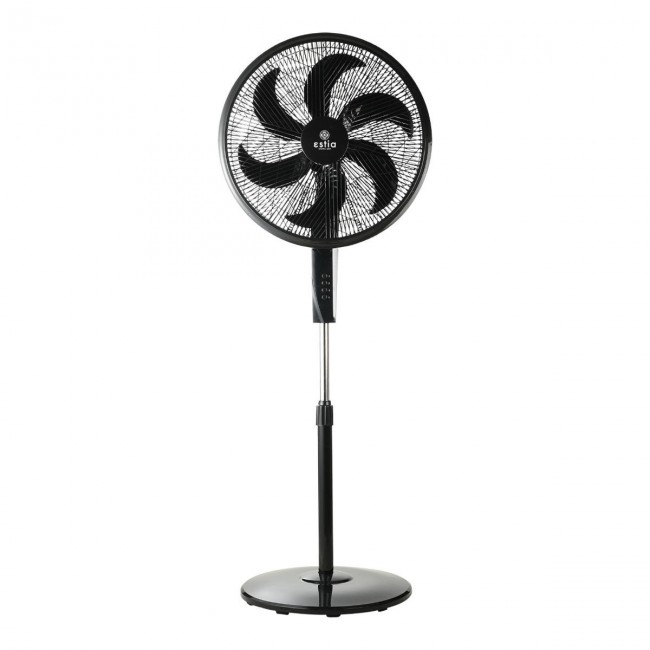 ESTIA ΑΝΕΜΙΣΤΗΡΑΣ ΣΤΑΝΤ ΕΠΙΔΑΠΕΔΙΟΣ AITHER 45cm 75w ΜΑΥΡΟΣ