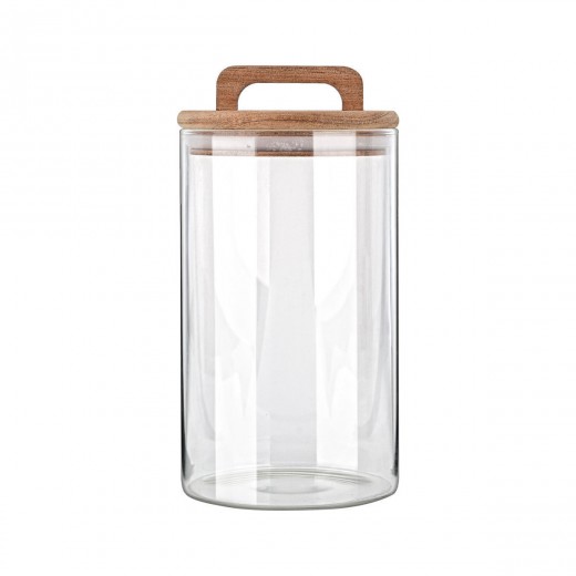 ESTIA ΔΟΧΕΙΟ ΑΠΟΘΗΚΕΥΣΗΣ ALLURE ΓΥΑΛΙΝΟ 1000ml 10x10x19cm