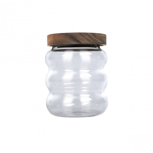 ESTIA ΔΟΧΕΙΟ ΑΠΟΘΗΚΕΥΣΗΣ ALLURE ΓΥΑΛΙΝΟ 500ml 9.5x9.5x12cm