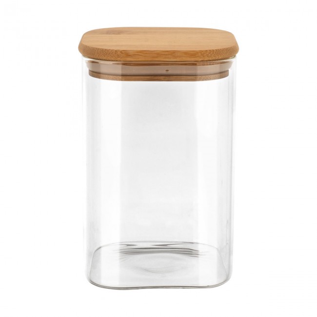 ESTIA ΔΟΧΕΙΟ ΑΠΟΘΗΚΕΥΣΗΣ BAMBOO ESSENTIALS 950ml ΓΥΑΛΙΝΟ ΜΕ ΚΑΠΆΚΙ