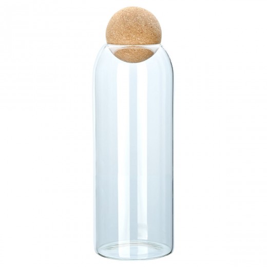 ESTIA ΔΟΧΕΙΟ ΑΠΟΘΗΚΕΥΣΗΣ ΓΥΑΛΙΝΟ 1300ml ΜΕ ΚΑΠΑΚΙ ΦΕΛΛΟΥ