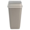 ESTIA ΚΑΔΟΣ ΑΠΟΡΡΙΜΑΤΩΝ FLIPTOP ΠΛΑΣΤΙΚΟΣ 50lt ΓΚΡΙ