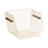ESTIA ΚΑΛΑΘΙ ΟΡΓΑΝΩΣΗΣ ALLURE ΜΕΤΑΛΛΙΚΟ 26.5x29.5x21.5cm ΣΤΟΙΒΑΖΟΜΕΝΟ IVORY