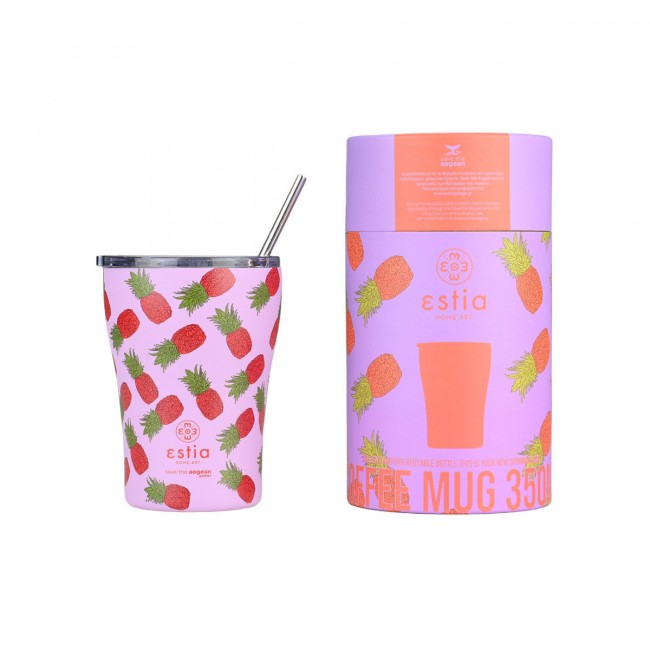 ESTIA ΘΕΡΜΟΣ COFFEE MUG SAVE THE AEGEAN 350ml TROPIC TANGO