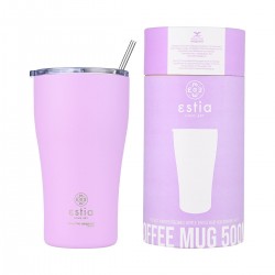 ESTIA ΘΕΡΜΟΣ COFFEE MUG SAVE THE AEGEAN 500ml LAVENDER PURPLE ESTIA ΘΕΡΜΟΣ COFFEE MUG SAVE THE AEGEAN 500ml LAVENDER PURPLE
