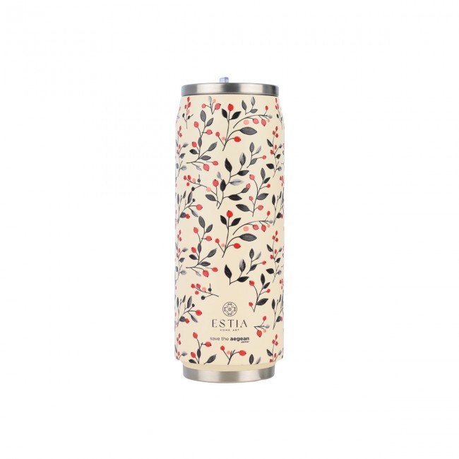ESTIA ΘΕΡΜΟΣ TRAVEL CUP SAVE THE AEGEAN 500ml BLOOM BEIGE