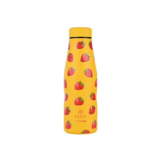 ESTIA ΘΕΡΜΟΣ TRAVEL FLASK SAVE THE AEGEAN 500ml BERRY BRIGHT