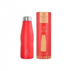 ESTIA ΘΕΡΜΟΣ TRAVEL FLASK SAVE THE AEGEAN 500ml SCARLET RED
