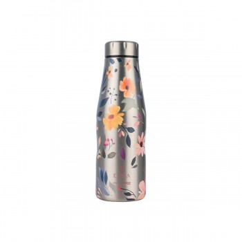 ESTIA ΘΕΡΜΟΣ TRAVEL FLASK SAVE THE AEGEAN 500ml SILVER BOTANIC