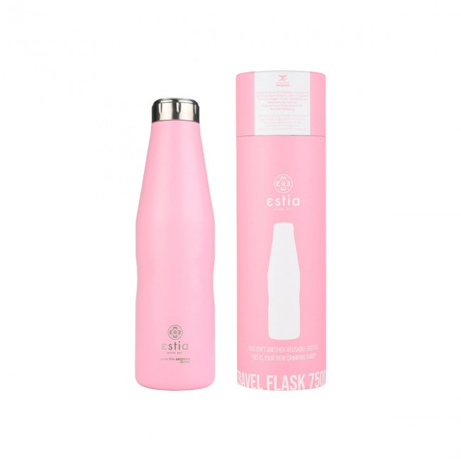 ESTIA ΘΕΡΜΟΣ TRAVEL FLASK SAVE THE AEGEAN 750ml BLOSSOM ROSE