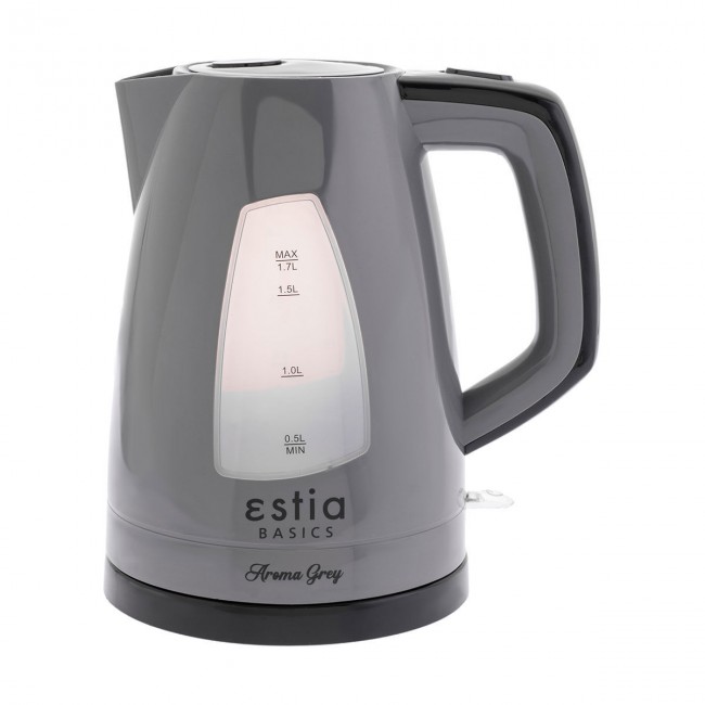 ESTIA ΒΡΑΣΤΗΡΑΣ AROMA GREY ΠΛΑΣΤΙΚΟΣ 2200w 1.7lt ΓΚΡΙ ESTIA ΒΡΑΣΤΗΡΑΣ AROMA GREY ΠΛΑΣΤΙΚΟΣ 2200w 1.7lt ΓΚΡΙ