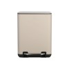 ESTIA ΧΑΡΤΟΔΟΧΕΙΟ ΜΠΑΝΙΟΥ CUBIC SOFT CLOSE 6lt TAUPE