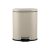 ESTIA ΧΑΡΤΟΔΟΧΕΙΟ ΜΠΑΝΙΟΥ OVOID SOFT CLOSE 6lt TAUPE