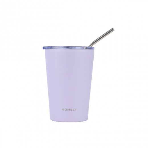 HOMELY ΘΕΡΜΟΣ MUG 400ml LAVENDER FOG