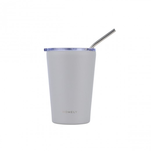 HOMELY ΘΕΡΜΟΣ MUG 400ml PEBBLE GRAY