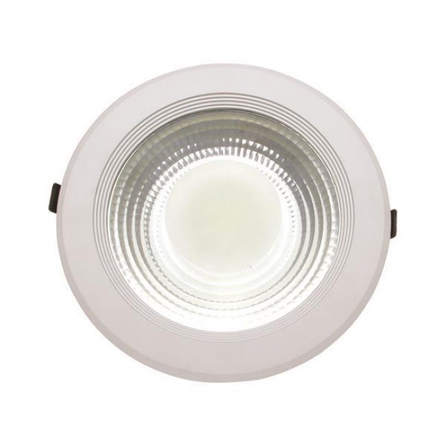 ΦΩΤΙΣΤΙΚΟ ΧΩΝΕΥΤΟ LED COB Φ220 30W 4000K ΛΕΥΚΟ PLUS EUROLAMP 145-68202