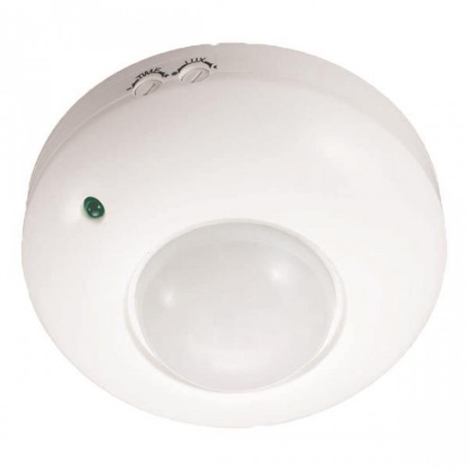 ΑΝΙΧΝΕΥΤΗΣ ΚΙΝΗΣΗΣ ΟΡΟΦΗΣ ΛΕΥΚΟΣ 300W 220-240V EUROLAMP 147-02004