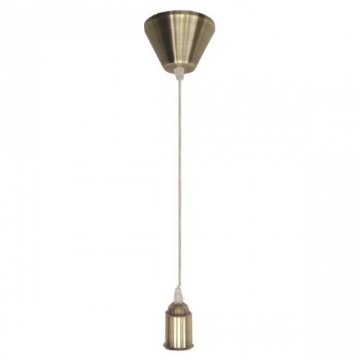 NTOYI ΚΡΕΜΑΣΤΟ ΜΠΡΟΝΖΕ (ΓΙΑ ΦΩΤΙΣΤΙΚΑ) Ε27 EUROLAMP 147-23131