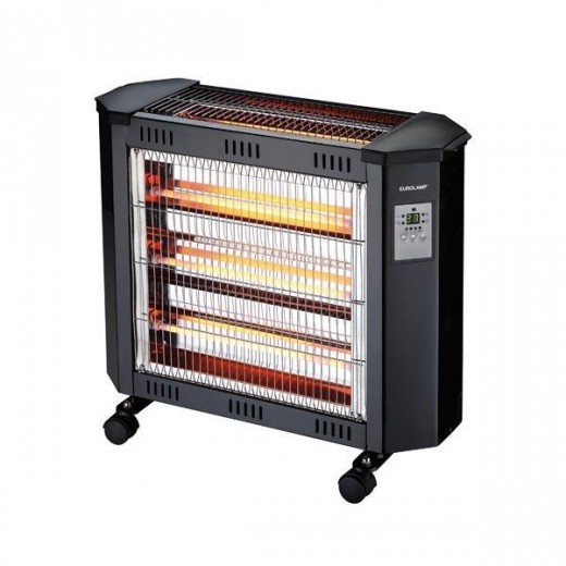 ERP ΘΕΡΜΑΣΤΡΑ ΧΑΛΑΖΙΑ 2400W ΜΑΥΡΗ ΜΕ ΚΟΝΤΡΟΛ EUROLAMP 147-29701