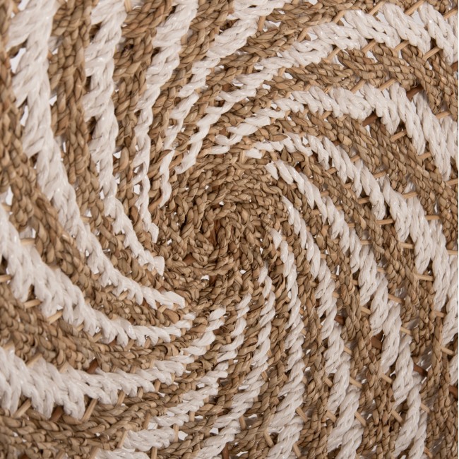 ΔΙΑΚΟΣΜΗΤΙΚΟ ΤΟΙΧΟΥ ΣΤΡΟΓΓΥΛΟ HM7830.01 ΣΠΙΡΑΛ ΟΨΗ-SEAGRASS ΣΕ ΛΕΥΚΟ-ΦΥΣΙΚΟ ΧΡΩΜΑ Φ61x3εκ.