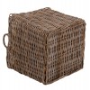 ΣΕΤ ΔΙΑΚΟΣΜΗΤΙΚΑ ΚΑΛΑΘΙΑ KATER HM9657 4ΤΜΧ ΑΠΟ KUBU RATTAN ΣΕ ΓΚΡΙ 52x52x50-57Υεκ.