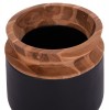 ΔΙΑΚΟΣΜΗΤΙΚΟ ΒΑΖΟ ΔΑΠΕΔΟΥ LINTER HM4662.01L FIBER CEMENT ΜΑΥΡΟ--ΞΥΛΟ ΤΕΑΚ Φ41x47Υεκ.