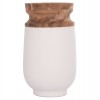 ΔΙΑΚΟΣΜΗΤΙΚΟ ΒΑΖΟ ΔΑΠΕΔΟΥ LINTER HM4662.02S FIBER CEMENT ΛΕΥΚΟ--ΞΥΛΟ ΤΕΑΚ Φ34x60Υεκ.