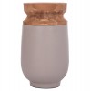 ΔΙΑΚΟΣΜΗΤΙΚΟ ΒΑΖΟ ΔΑΠΕΔΟΥ LINTER HM4662.05S FIBER CEMENT ΓΚΡΙ ΜΑΤ--ΞΥΛΟ ΤΕΑΚ Φ34x60Υεκ